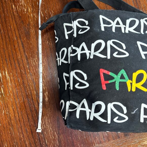 Robin Ruth Paris Canvas Black Travel Shoulder Bag - Picture 8 of 10